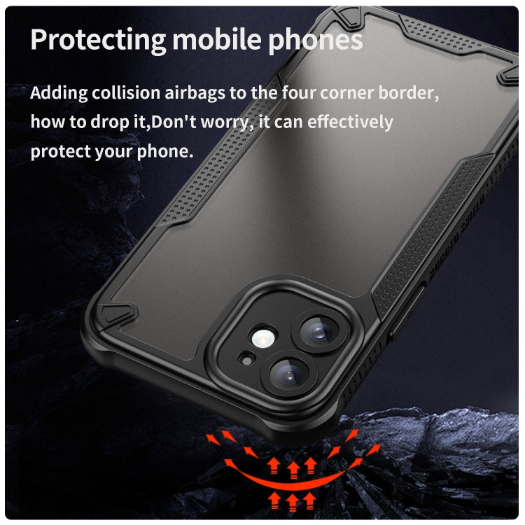 For iPhone 11 Armor Glaze PC Hybrid TPU Phone Case