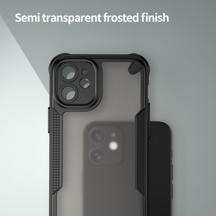 For iPhone 11 Armor Glaze PC Hybrid TPU Phone Case