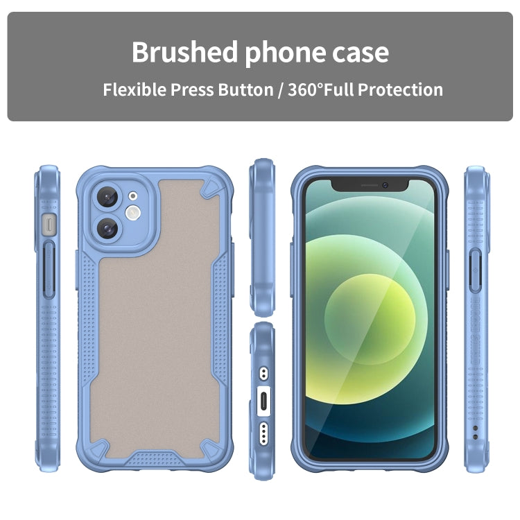 For iPhone 11 Armor Glaze PC Hybrid TPU Phone Case