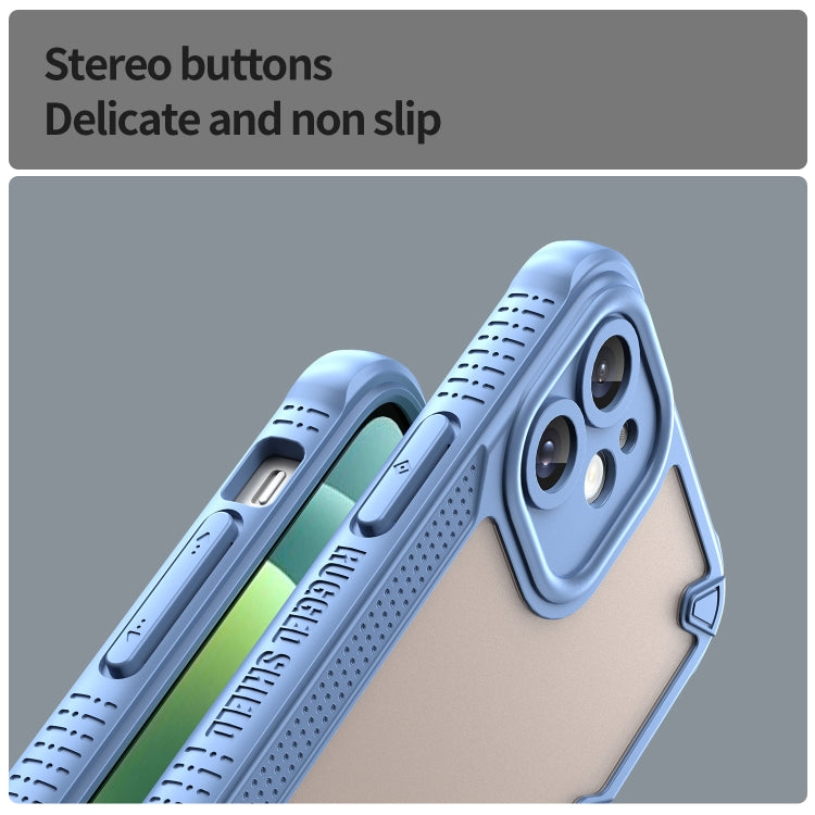 For iPhone 11 Armor Glaze PC Hybrid TPU Phone Case