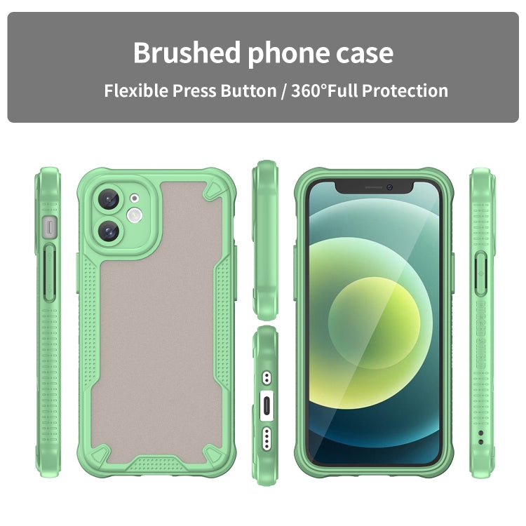 For iPhone 11 Armor Glaze PC Hybrid TPU Phone Case