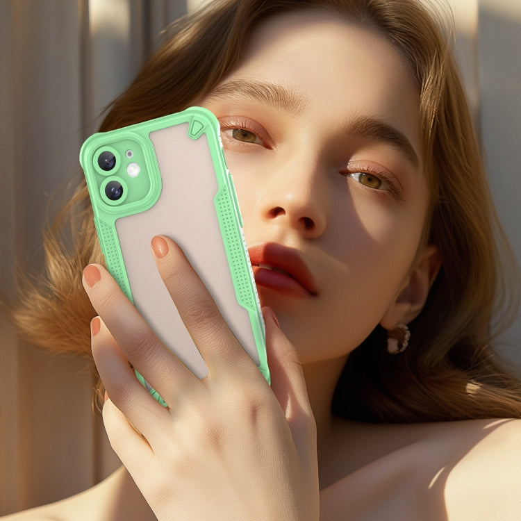 For iPhone 11 Armor Glaze PC Hybrid TPU Phone Case