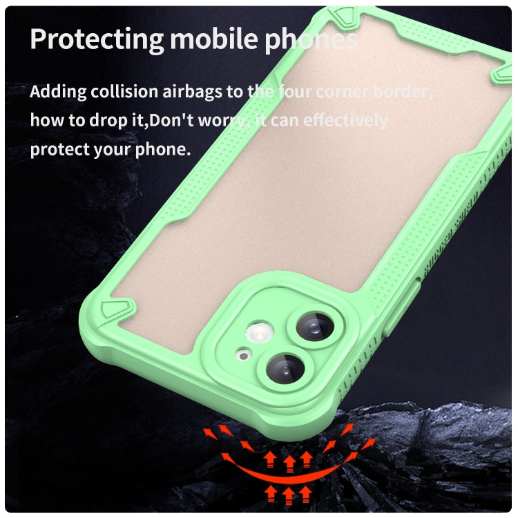 For iPhone 11 Armor Glaze PC Hybrid TPU Phone Case