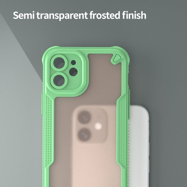 For iPhone 11 Armor Glaze PC Hybrid TPU Phone Case