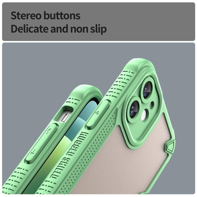 For iPhone 11 Armor Glaze PC Hybrid TPU Phone Case