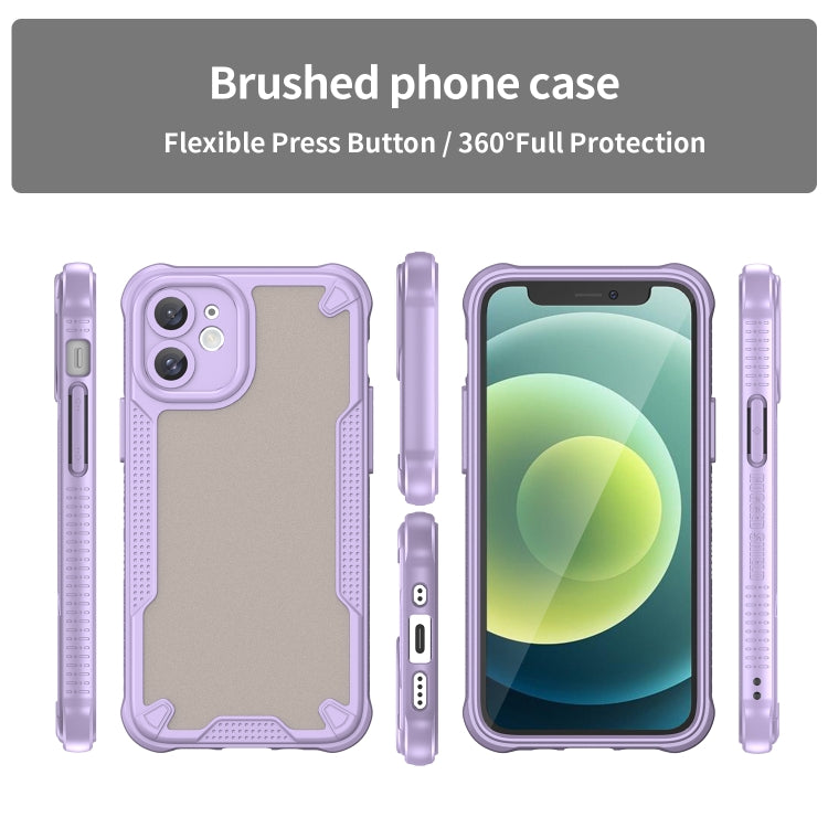 For iPhone 11 Armor Glaze PC Hybrid TPU Phone Case