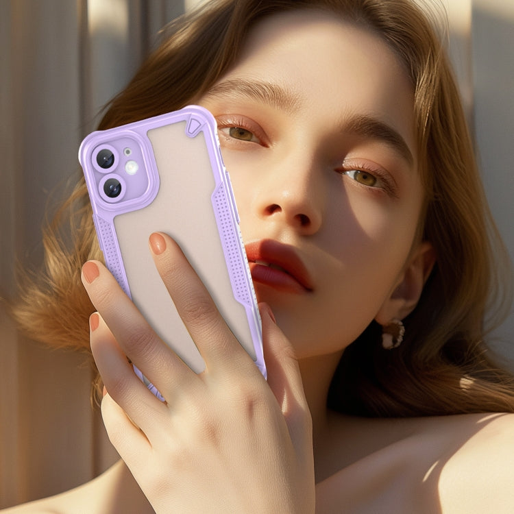For iPhone 11 Armor Glaze PC Hybrid TPU Phone Case
