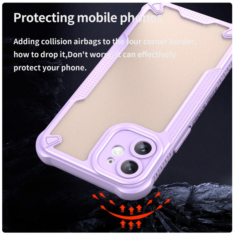 For iPhone 11 Armor Glaze PC Hybrid TPU Phone Case