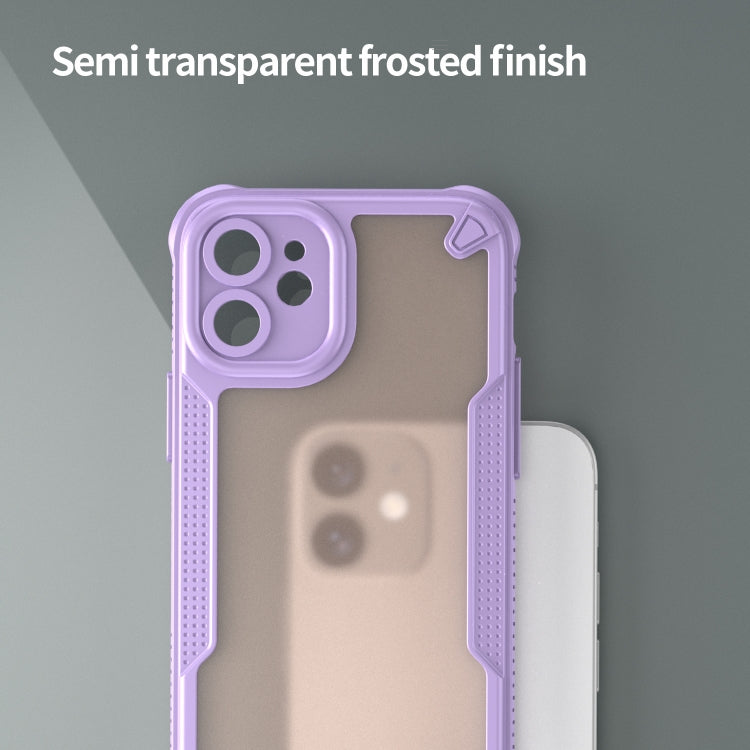 For iPhone 11 Armor Glaze PC Hybrid TPU Phone Case