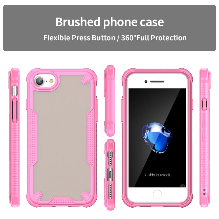 For iPhone 8 Armor Glaze PC Hybrid TPU Phone Case