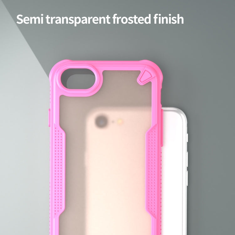 For iPhone 8 Armor Glaze PC Hybrid TPU Phone Case