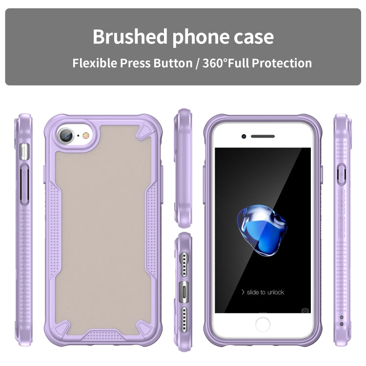 For iPhone 8 Armor Glaze PC Hybrid TPU Phone Case