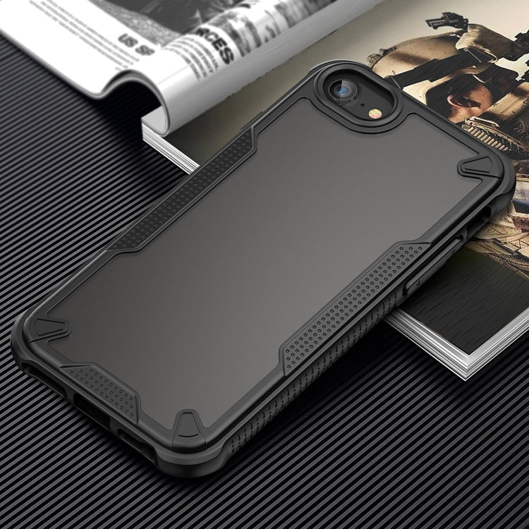 For iPhone SE 2020 Armor Glaze PC Hybrid TPU Phone Case