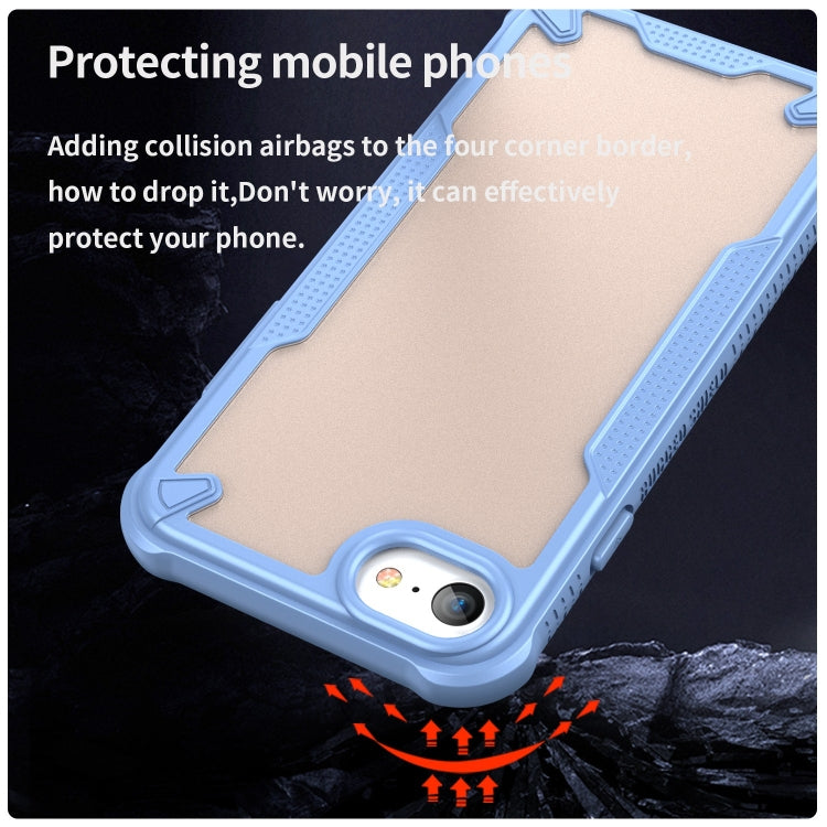 For iPhone SE 2020 Armor Glaze PC Hybrid TPU Phone Case