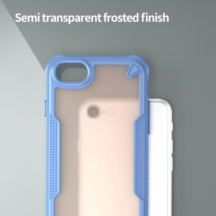 For iPhone SE 2020 Armor Glaze PC Hybrid TPU Phone Case