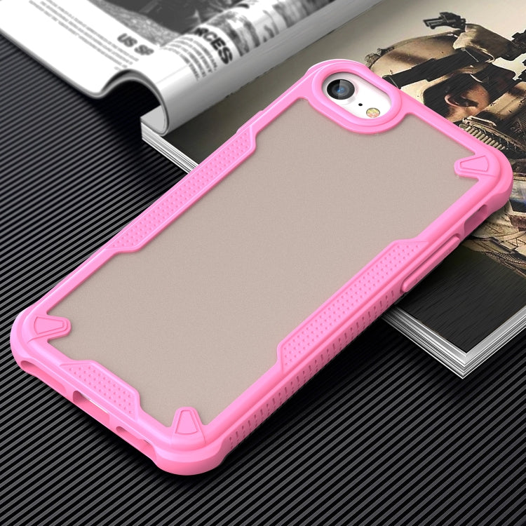 For iPhone SE 2022 Armor Glaze PC Hybrid TPU Phone Case