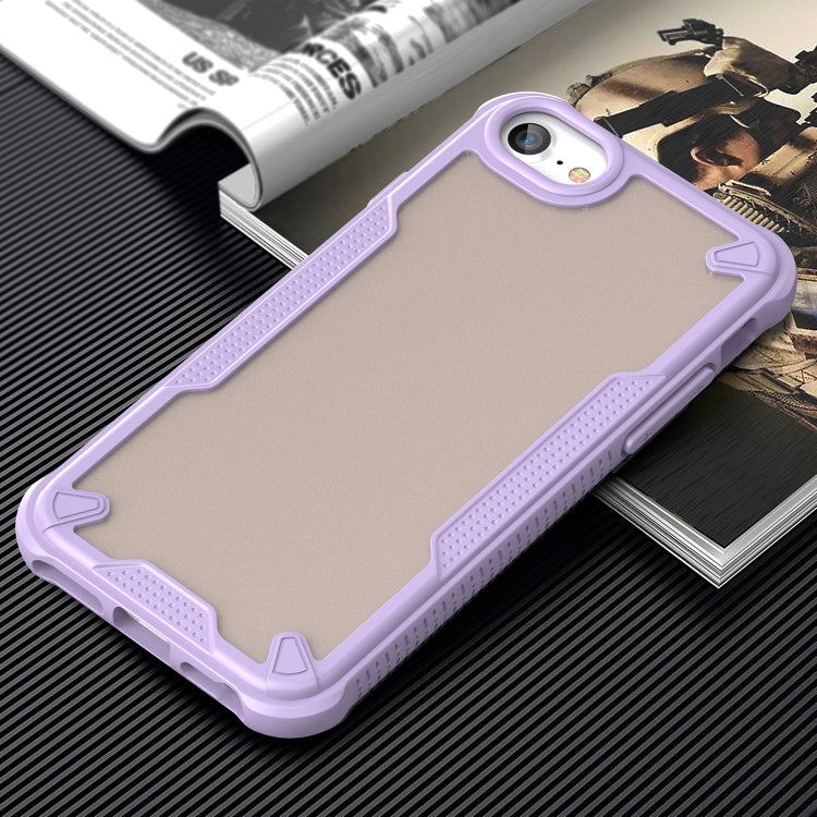 For iPhone SE 2022 Armor Glaze PC Hybrid TPU Phone Case