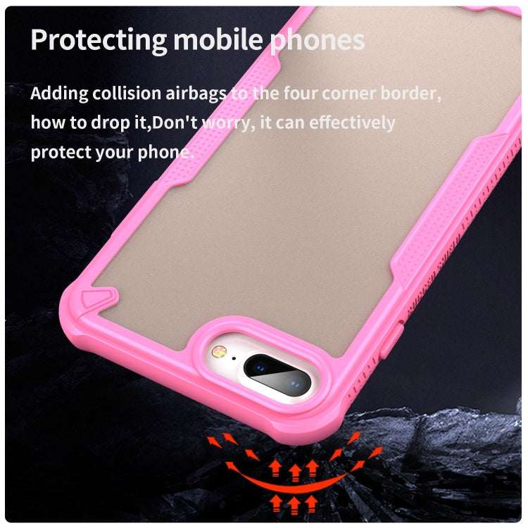 For iPhone 7 Plus Armor Glaze PC Hybrid TPU Phone Case