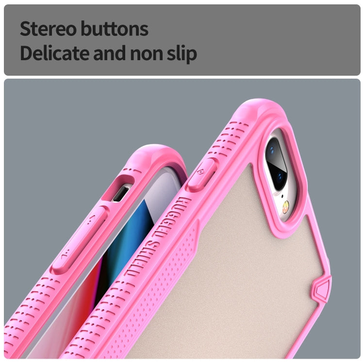 For iPhone 7 Plus Armor Glaze PC Hybrid TPU Phone Case