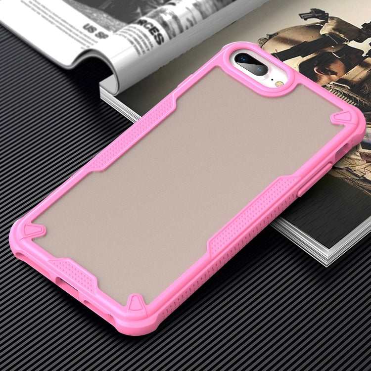 For iPhone 7 Plus Armor Glaze PC Hybrid TPU Phone Case