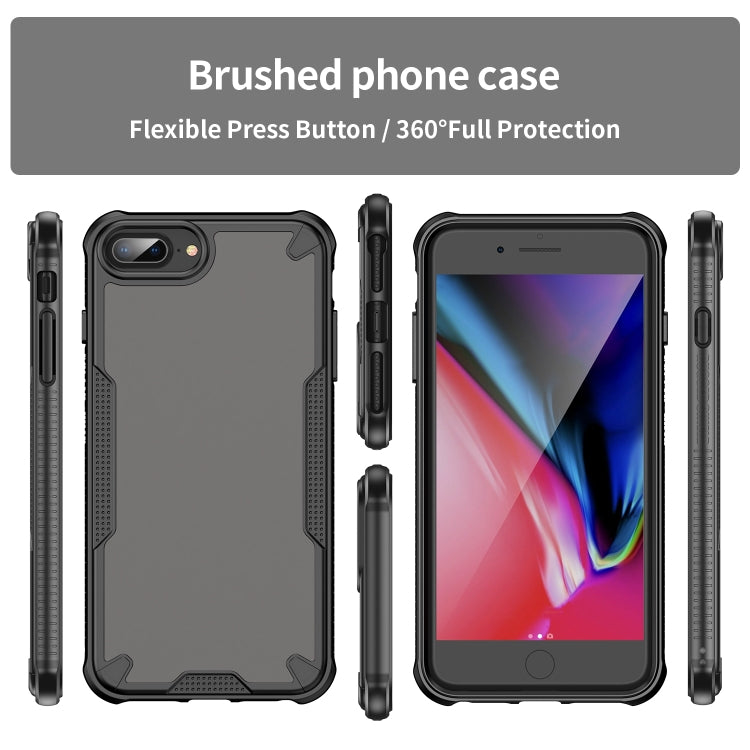 For iPhone 7 Plus Armor Glaze PC Hybrid TPU Phone Case