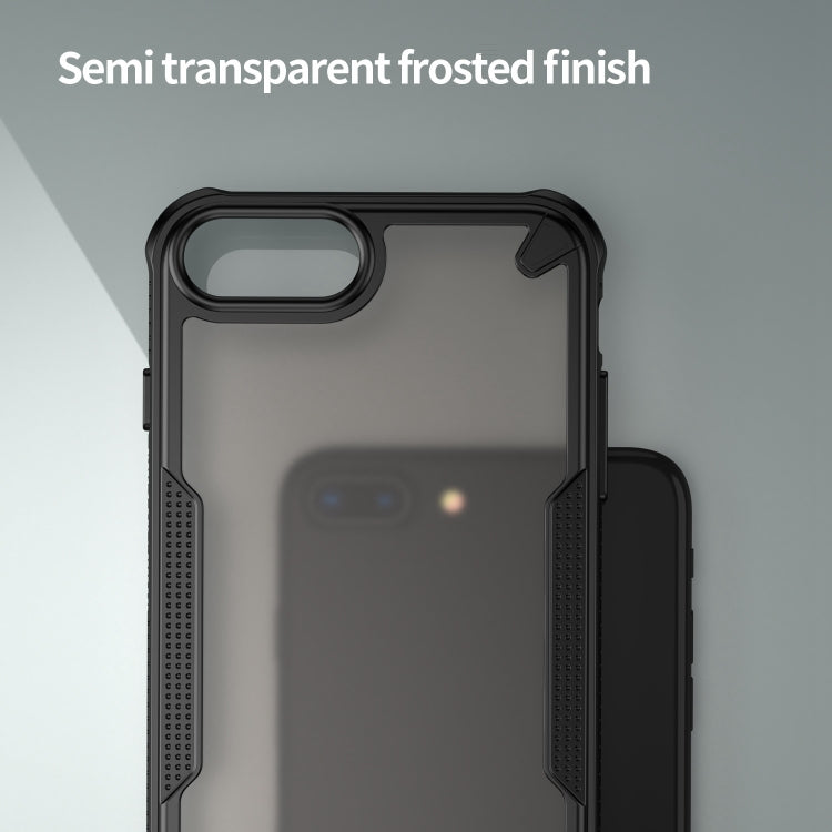 For iPhone 7 Plus Armor Glaze PC Hybrid TPU Phone Case