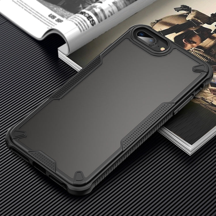 For iPhone 7 Plus Armor Glaze PC Hybrid TPU Phone Case