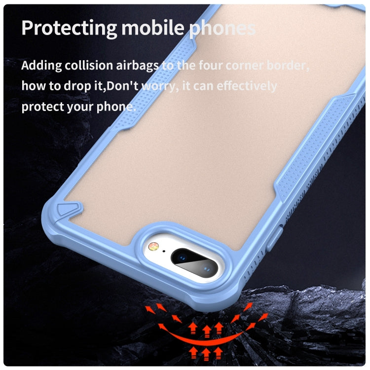 For iPhone 7 Plus Armor Glaze PC Hybrid TPU Phone Case