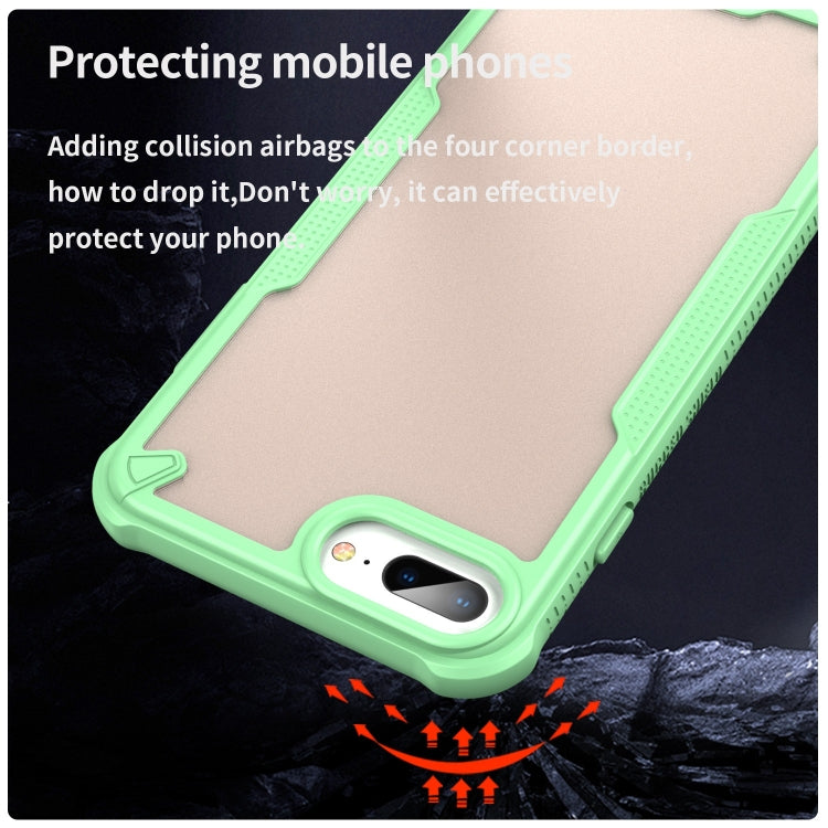 For iPhone 7 Plus Armor Glaze PC Hybrid TPU Phone Case