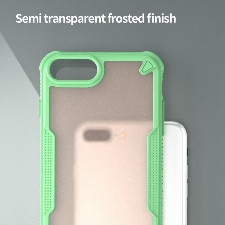 For iPhone 7 Plus Armor Glaze PC Hybrid TPU Phone Case