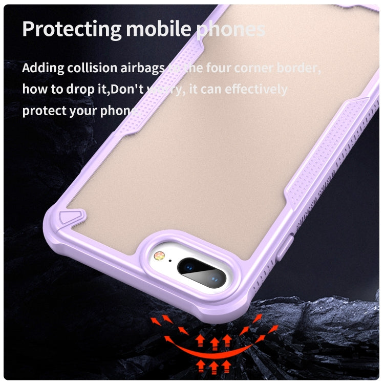 For iPhone 7 Plus Armor Glaze PC Hybrid TPU Phone Case