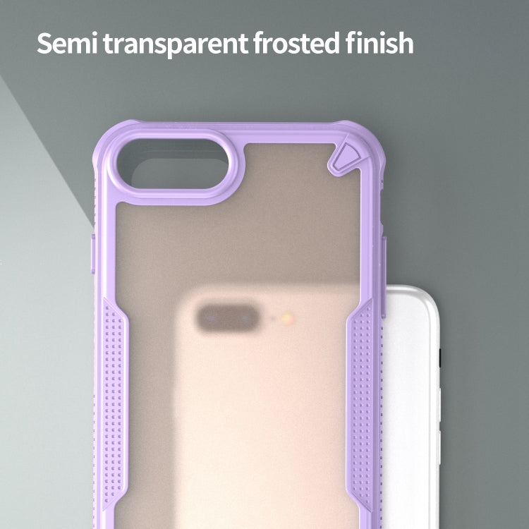 For iPhone 7 Plus Armor Glaze PC Hybrid TPU Phone Case