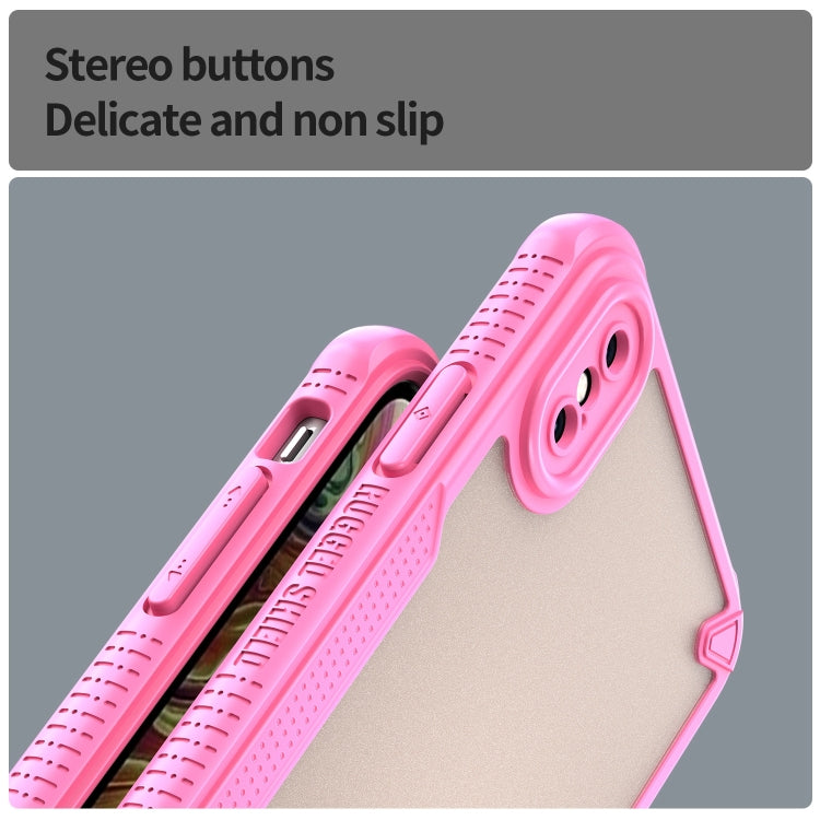For iPhone XS Max Armor Glaze PC Hybrid TPU Phone Case