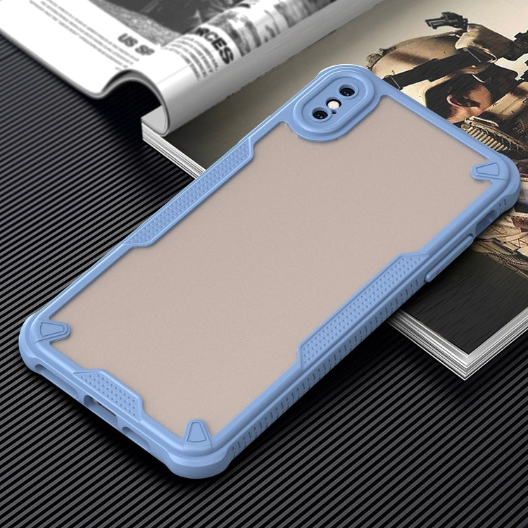For iPhone XS Max Armor Glaze PC Hybrid TPU Phone Case