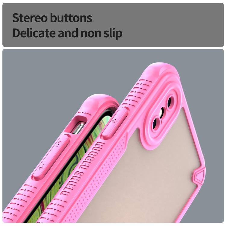 For iPhone XS Armor Glaze PC Hybrid TPU Phone Case