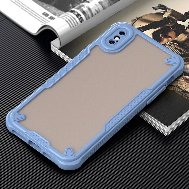 For iPhone XS Armor Glaze PC Hybrid TPU Phone Case