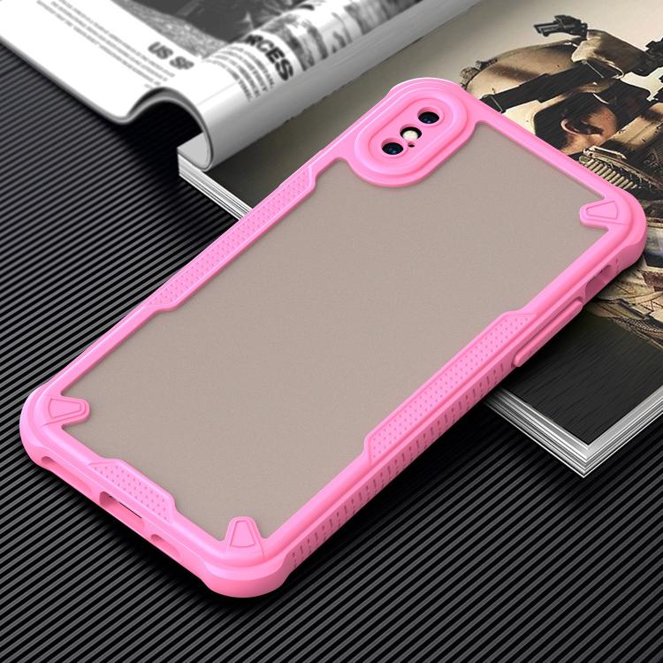 For iPhone X Armor Glaze PC Hybrid TPU Phone Case