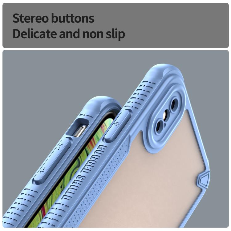 For iPhone X Armor Glaze PC Hybrid TPU Phone Case