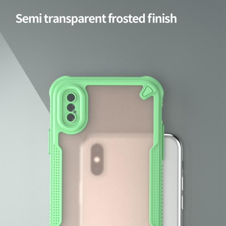 For iPhone X Armor Glaze PC Hybrid TPU Phone Case