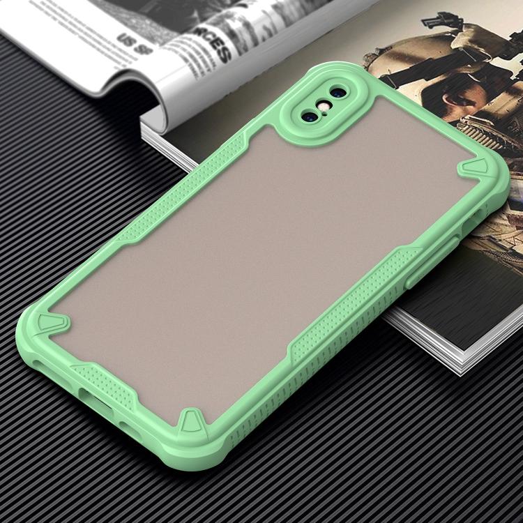 For iPhone X Armor Glaze PC Hybrid TPU Phone Case