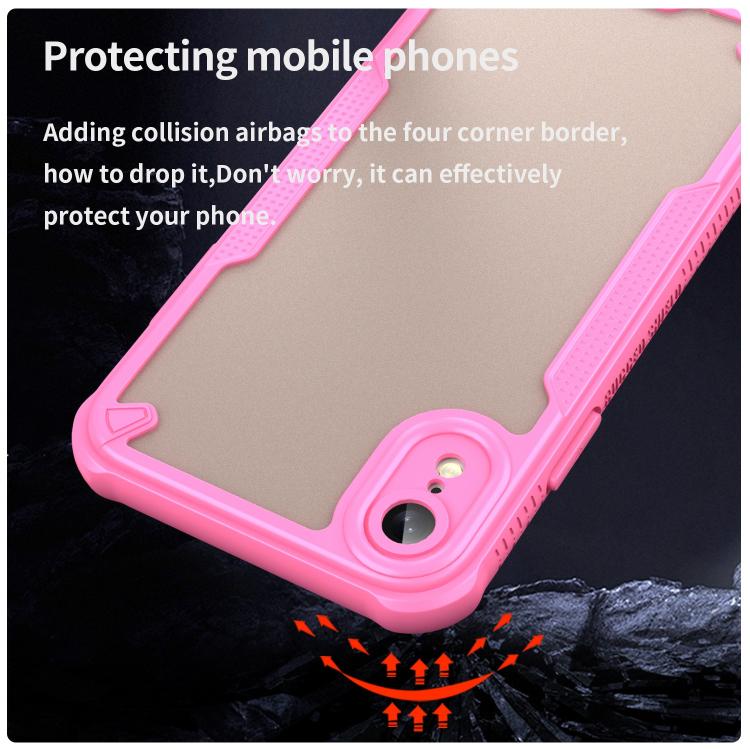 For iPhone XR Armor Glaze PC Hybrid TPU Phone Case