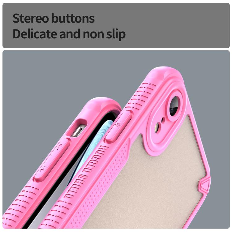 For iPhone XR Armor Glaze PC Hybrid TPU Phone Case