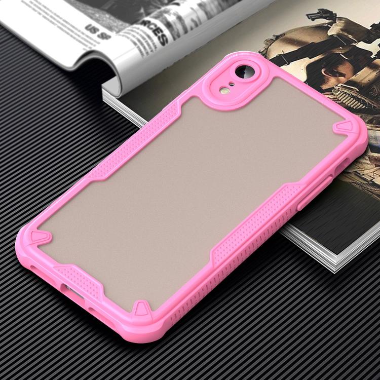 For iPhone XR Armor Glaze PC Hybrid TPU Phone Case
