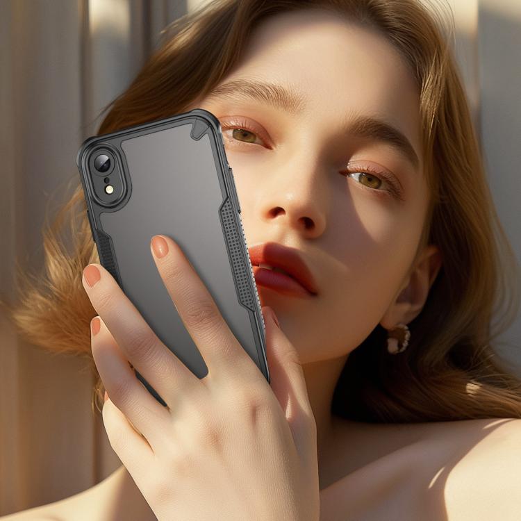 For iPhone XR Armor Glaze PC Hybrid TPU Phone Case
