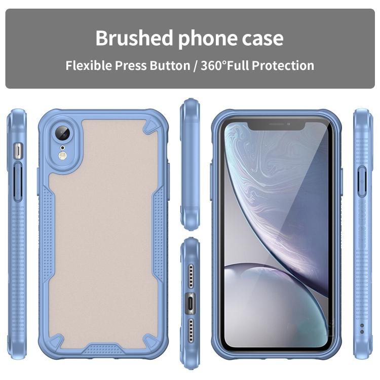 For iPhone XR Armor Glaze PC Hybrid TPU Phone Case