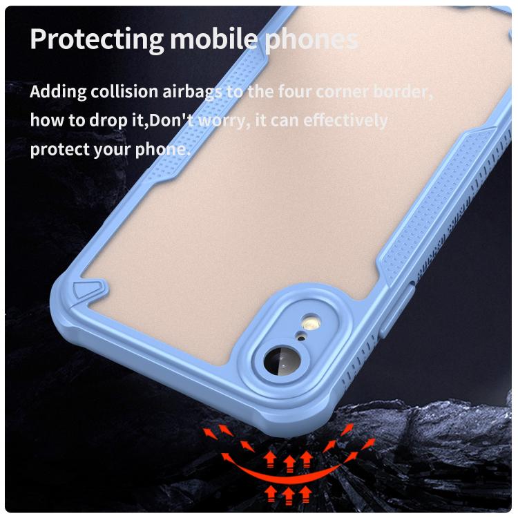 For iPhone XR Armor Glaze PC Hybrid TPU Phone Case
