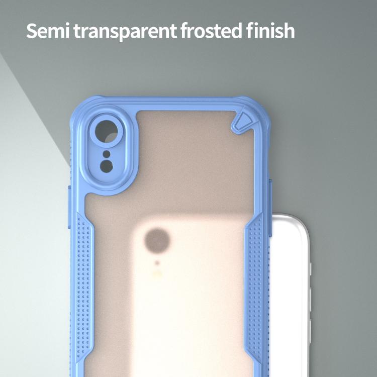 For iPhone XR Armor Glaze PC Hybrid TPU Phone Case