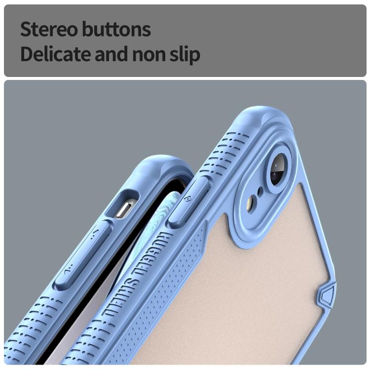 For iPhone XR Armor Glaze PC Hybrid TPU Phone Case