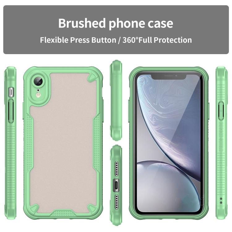 For iPhone XR Armor Glaze PC Hybrid TPU Phone Case
