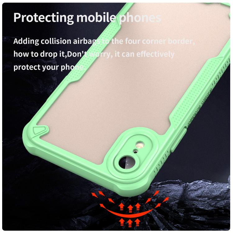 For iPhone XR Armor Glaze PC Hybrid TPU Phone Case